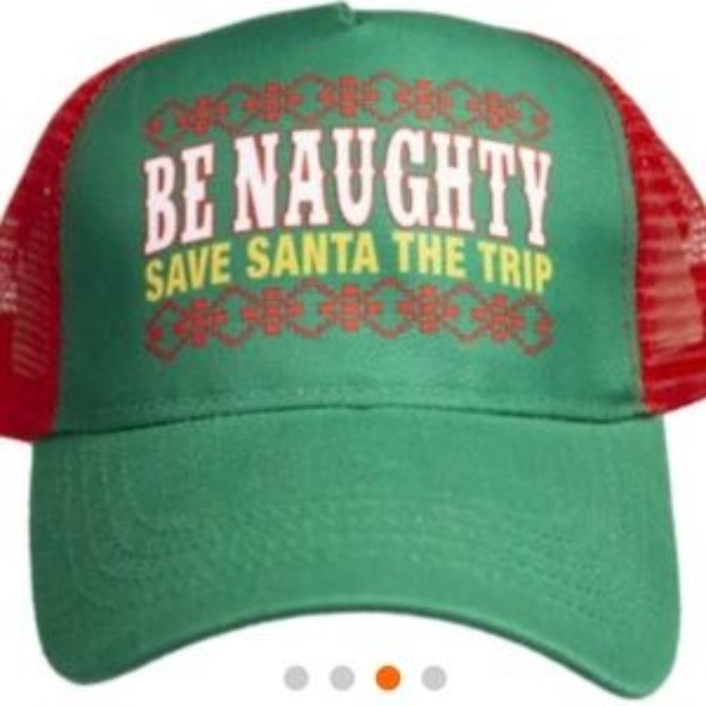 Naughty Christmas Trucker Hat